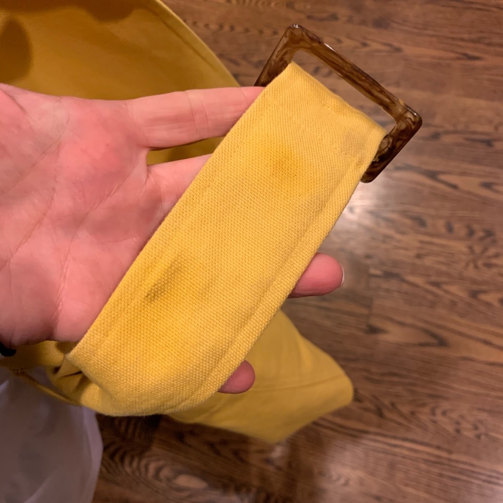 Woven Talbots Canary Trench Coat - Picture 6 of 6
